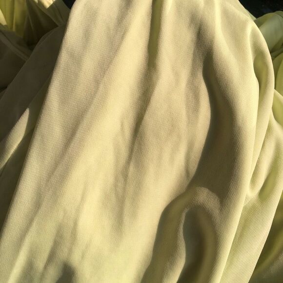 BCBGMAXAZRIA One Shoulder Cut Out Gown Lime M - Picture 10 of 10